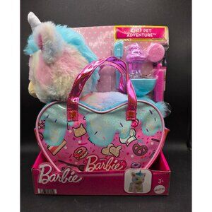 Barbie Chef Pet Adventure Plush Rainbow Unicorn With Accessories & Heart-Shaped